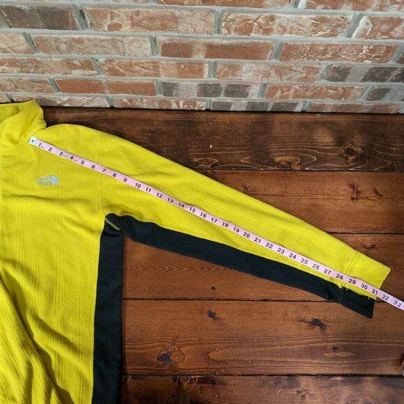 The North Face Medium Yellow & Black Men's 1/4 Zip Pullover Sweatshirt EUC - Picture 13 of 14